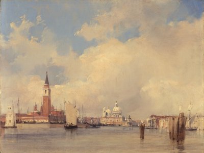 View in Venice, with San Giorgio Maggiore by Richard Parkes Bonington